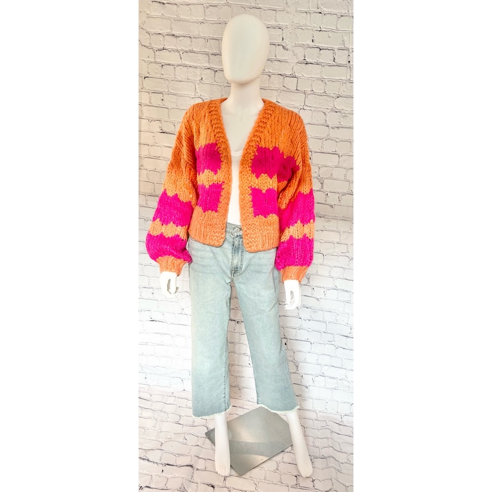 THE VINTAGE SHOP Beautiful knit cardi S M L - Picture 8 of 11